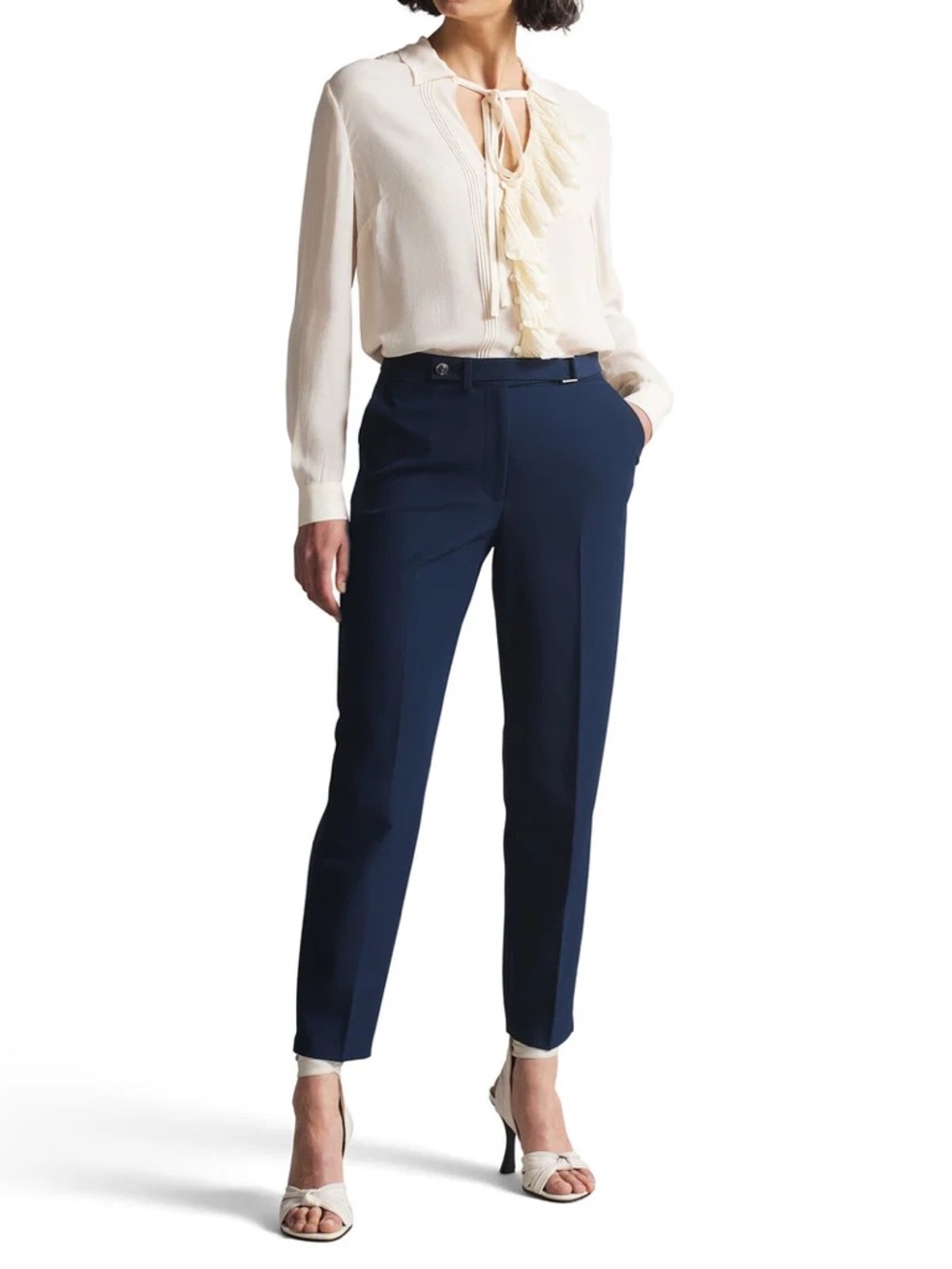 NWT Ted Baker Slim Tailored Trouser in Navy Size 3